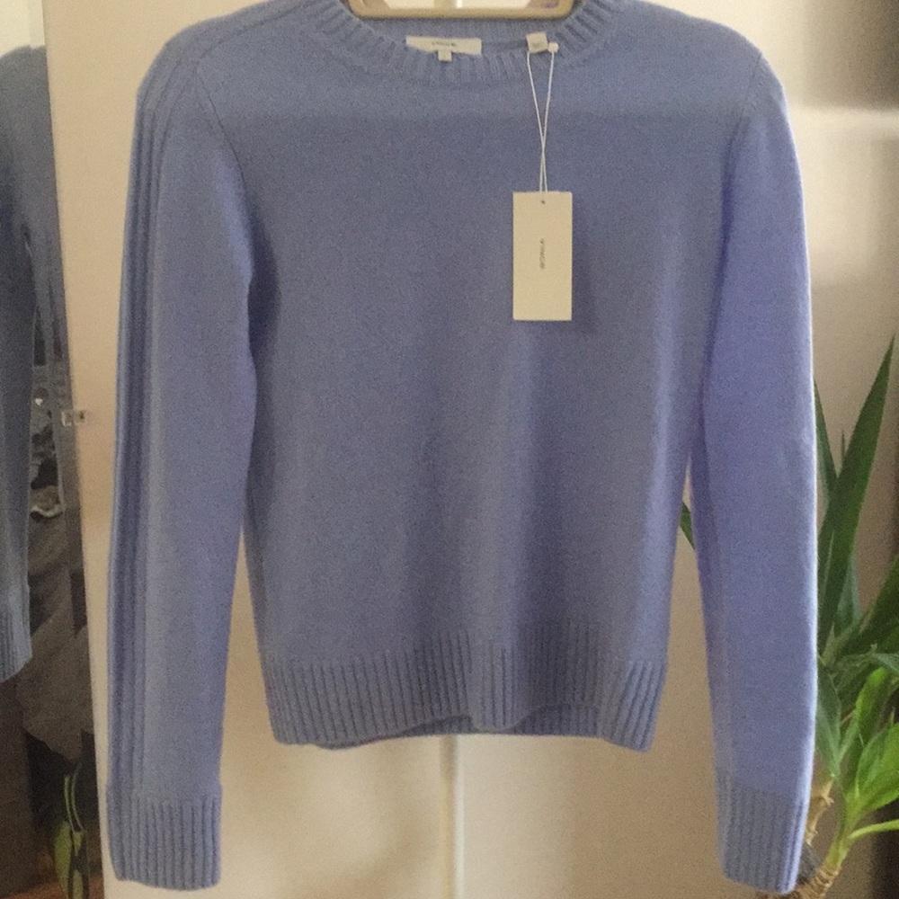 NWT Vince Light Ice Blue Cashmere Sweater current